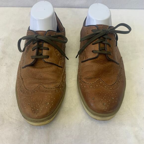 Roan Bed Stu Mens 8.5 Brown Leather Oxford WingTip Brogue Casual Dress Shoes main image 5
